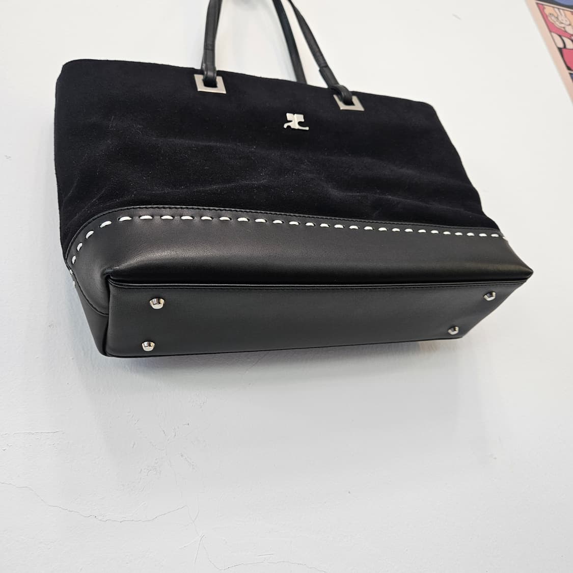 꾸레쥬 스웨이드 토트백 상품이미지3