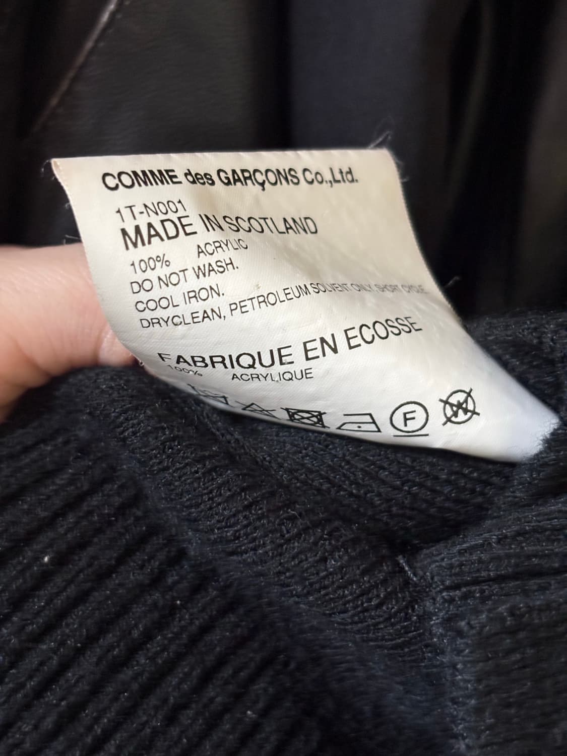 Comme des Garcons BLACK 블랙 로고 가디건 상품이미지5