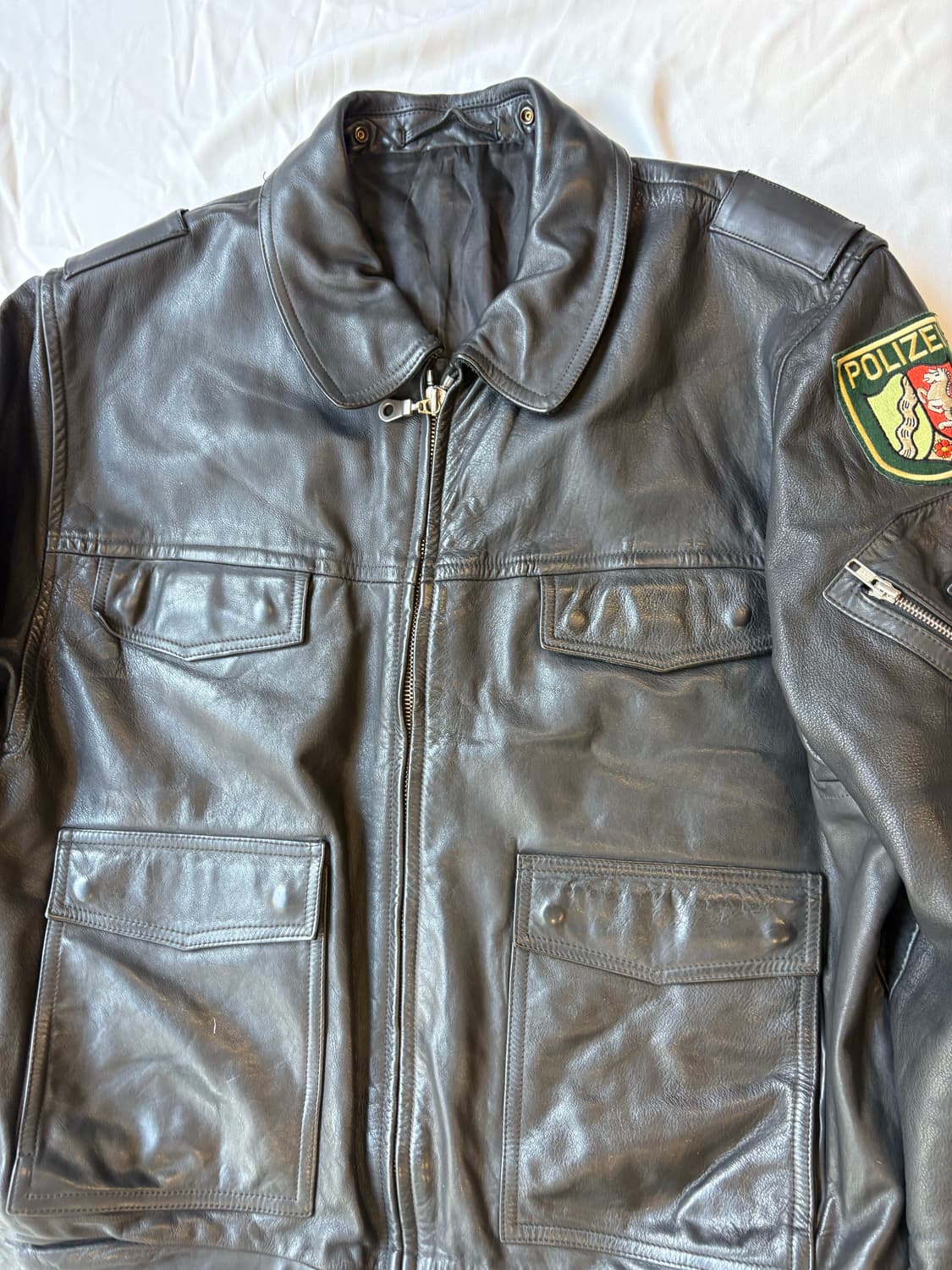 2003s Polizei 폴리자이 레더자켓 상품이미지4