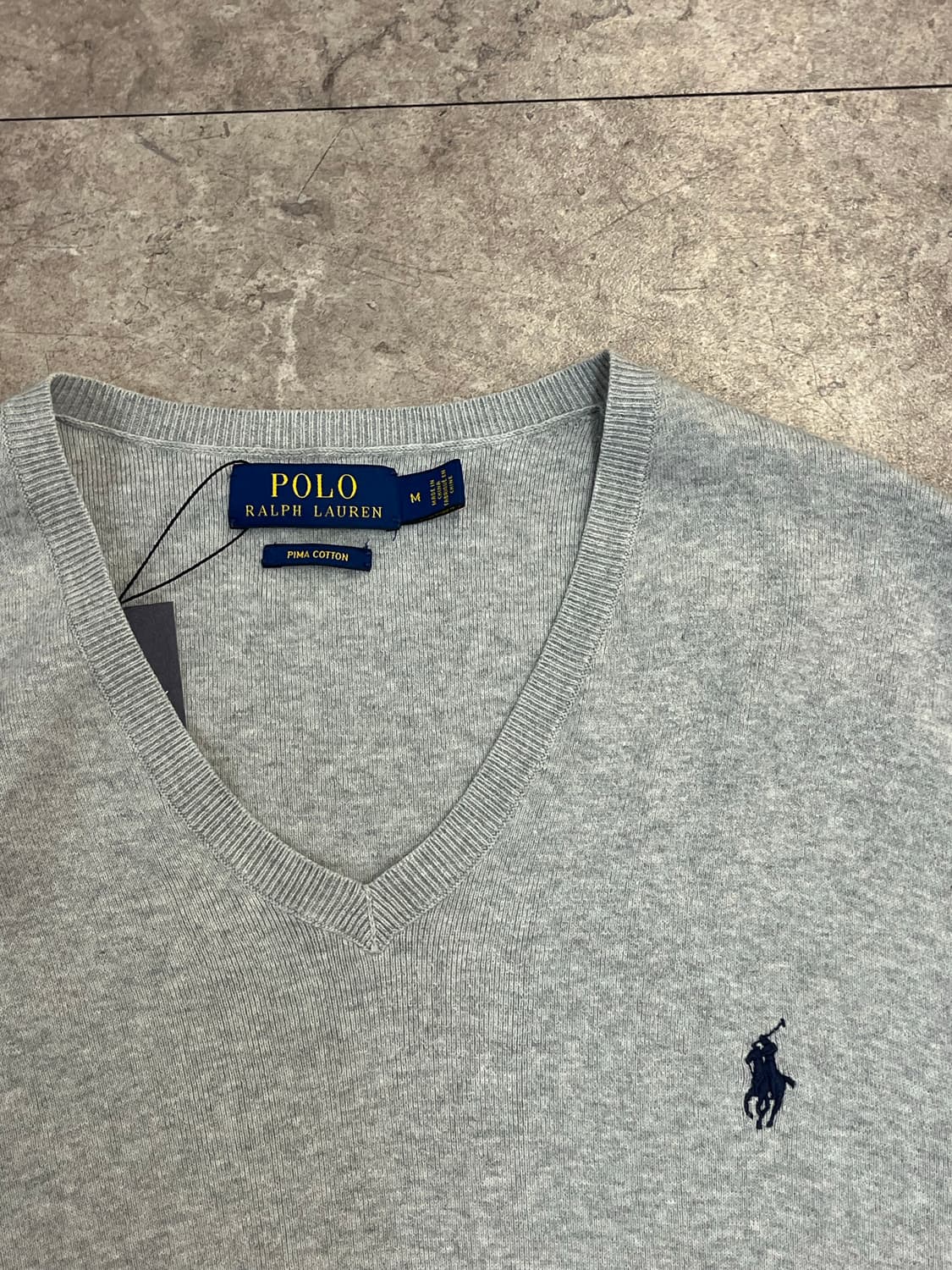 폴로 랄프로렌 니트 베스트 연그레이 M #csz2541 상품이미지3