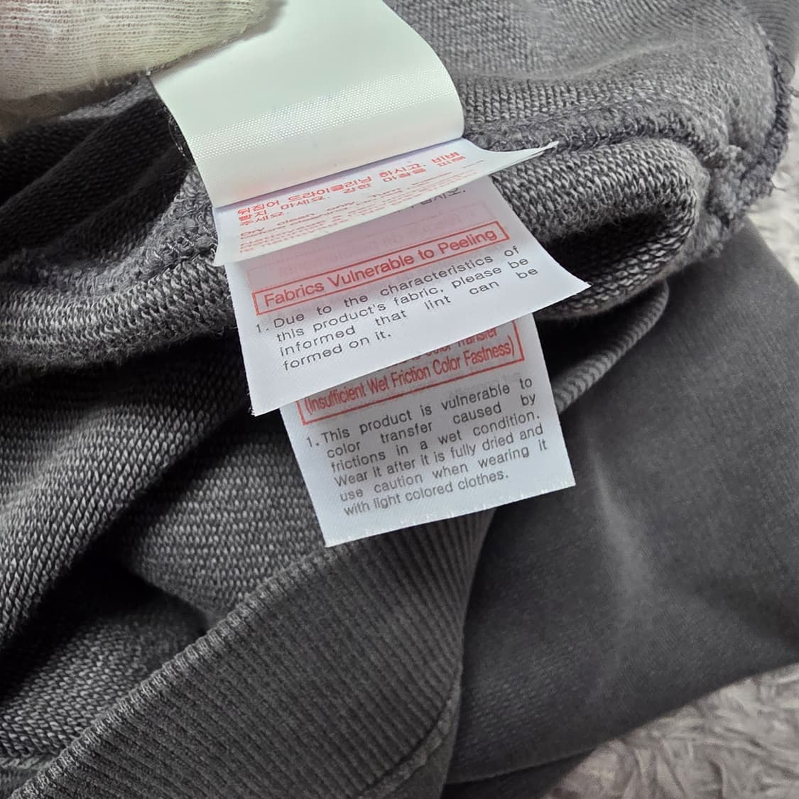 {클로젯}[46][25F/w완신]우영미 더티워싱 백로고 후드티 상품이미지8