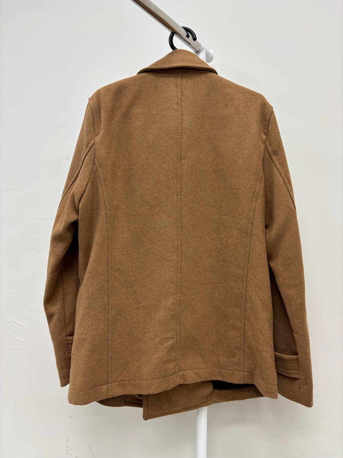 빈티지 브라운 울 더블코트 상품이미지8