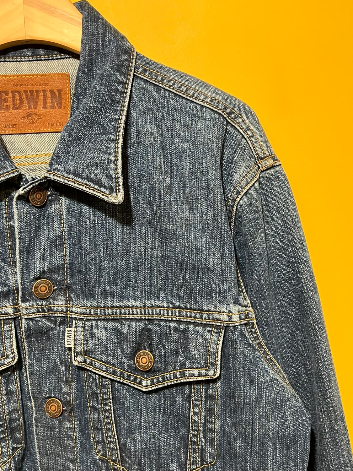 00s [M] 에드윈 인터내셔널 베이직 트러커 데님 자켓 상품이미지2