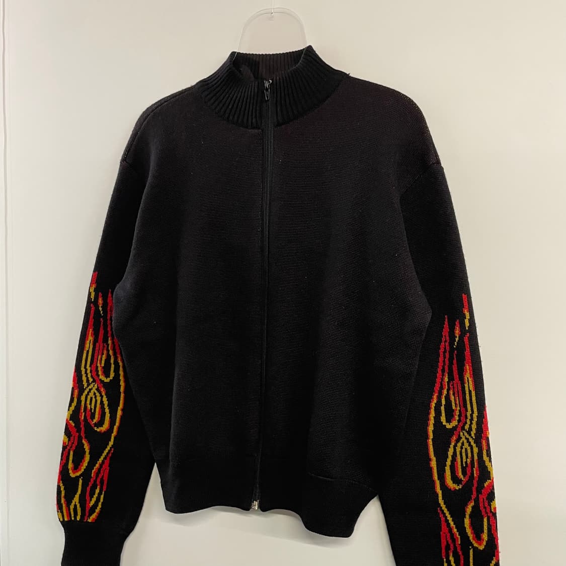 90s 할리 데이비슨 플레임 니트집업 상품이미지4