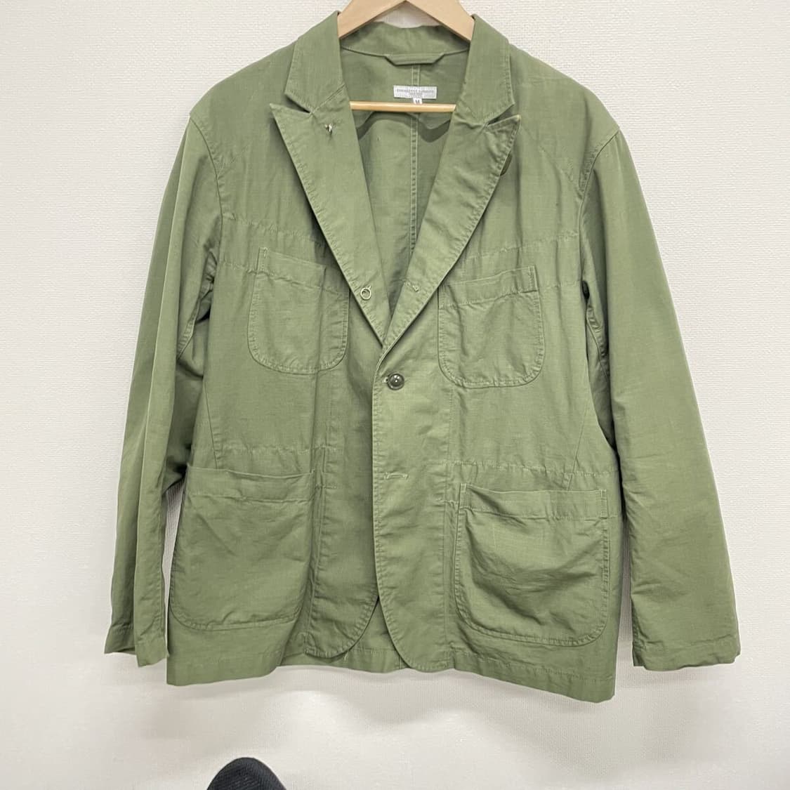 [M]엔지니어드가먼츠 코튼 립스탑 베드포드 자켓 올리브 상품이미지1