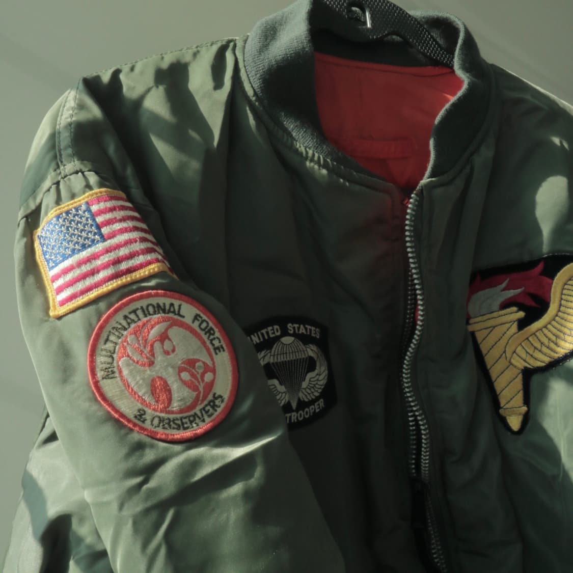 OG 60s USAF 군용 항공점퍼 ma-1 빈티지 패치워크 mens 상품이미지2