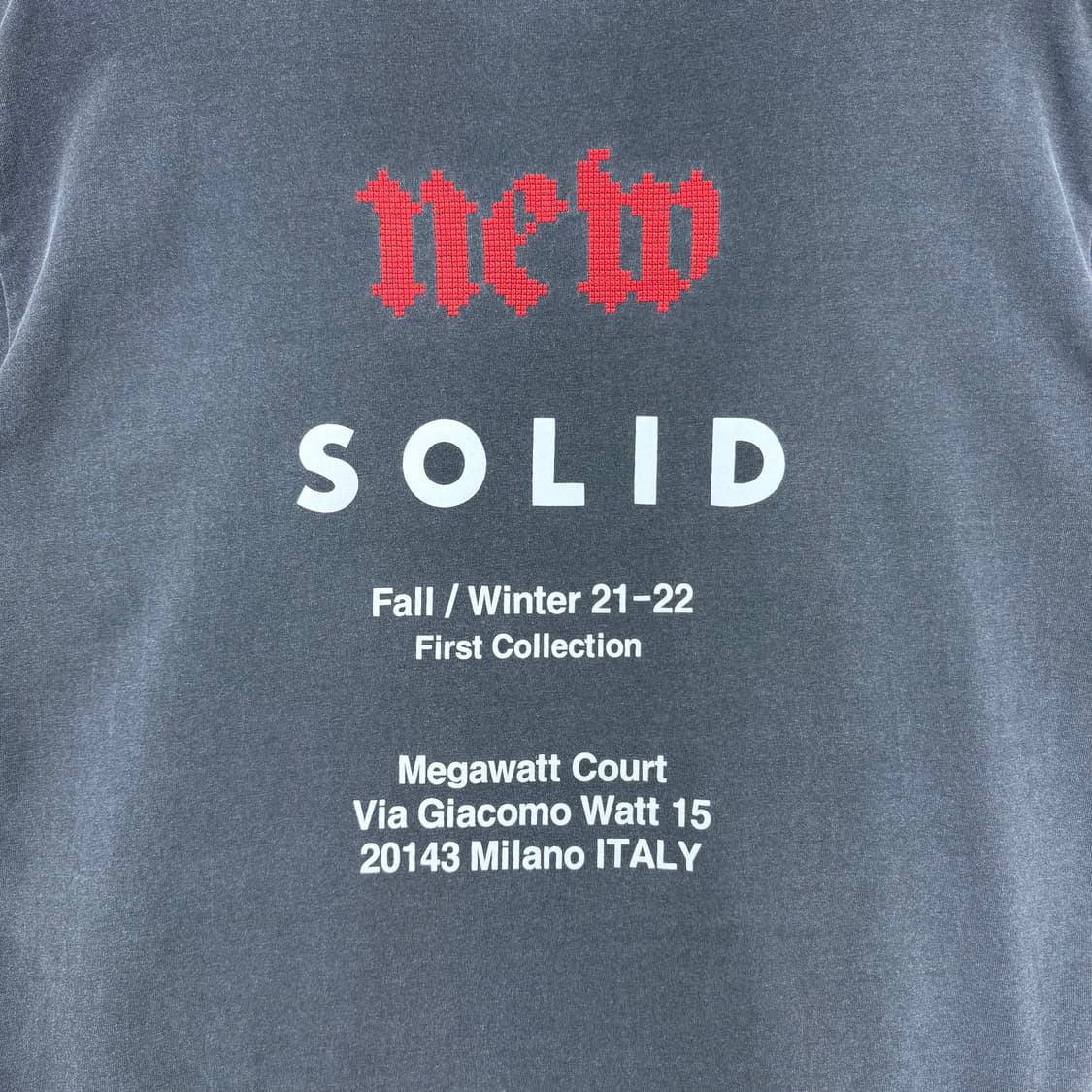 [48] 21FW 솔리드옴므 SOLID HOMME 백로고 반팔 티셔츠 상품이미지6