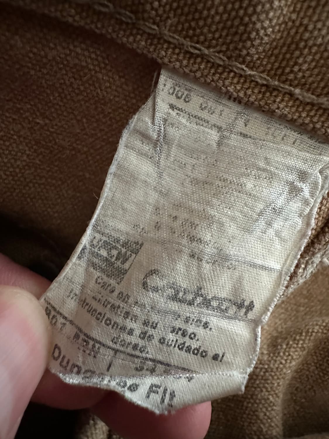 빈티지 칼하트 더블니 카펜터 워크팬츠 B01 BRN 34 상품이미지7