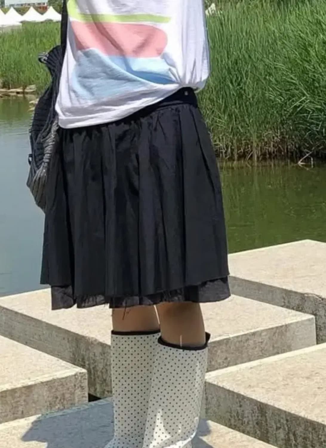새상품) 코이세이오 더블 셔링 스커트 2size 상품이미지2