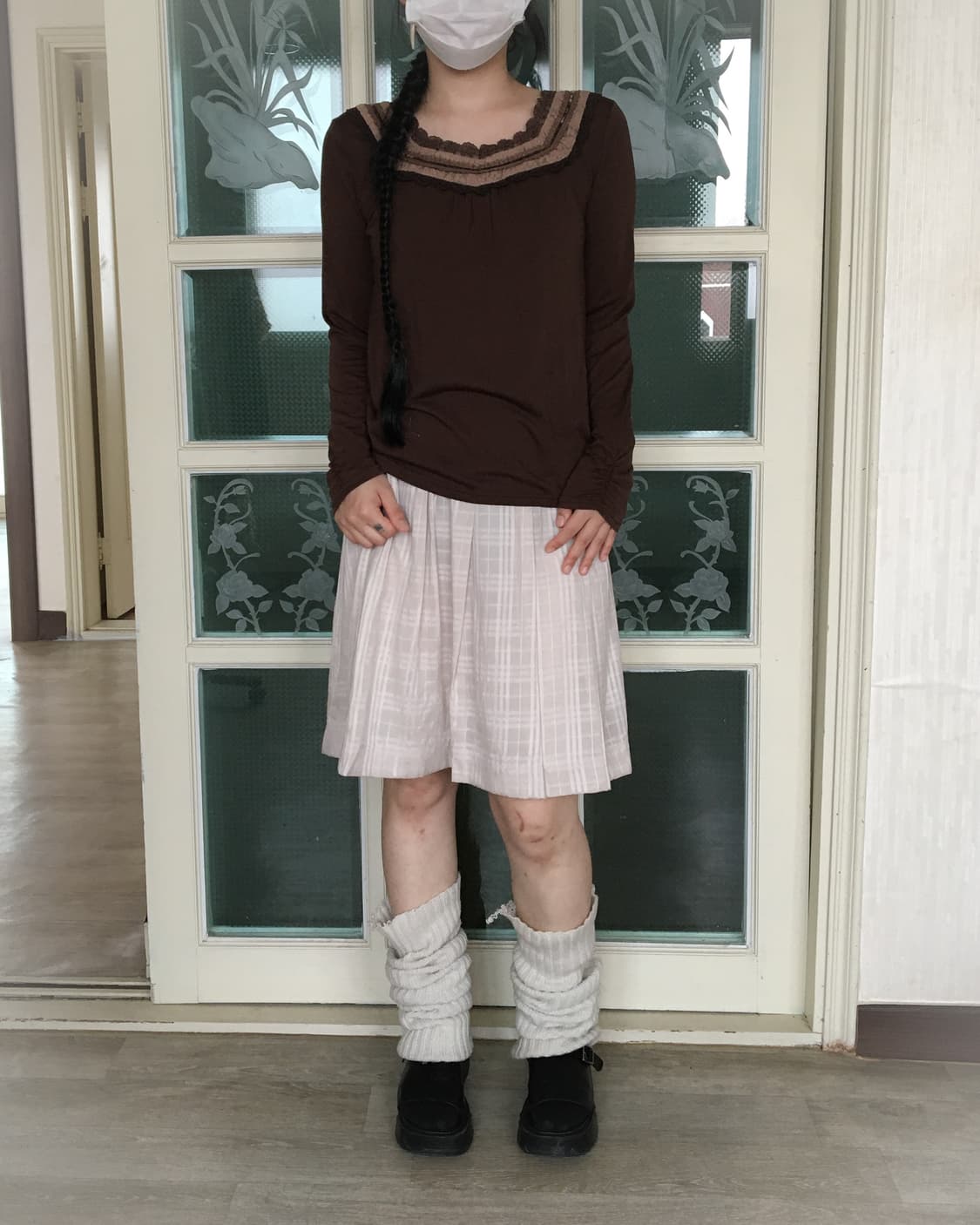 Axes femme lace ribbon point sleeve 상품이미지6