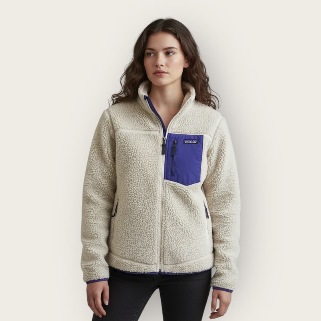 L/ 파타고니아 레트로 파일 블루앤블루 후리스 집업 상품이미지1