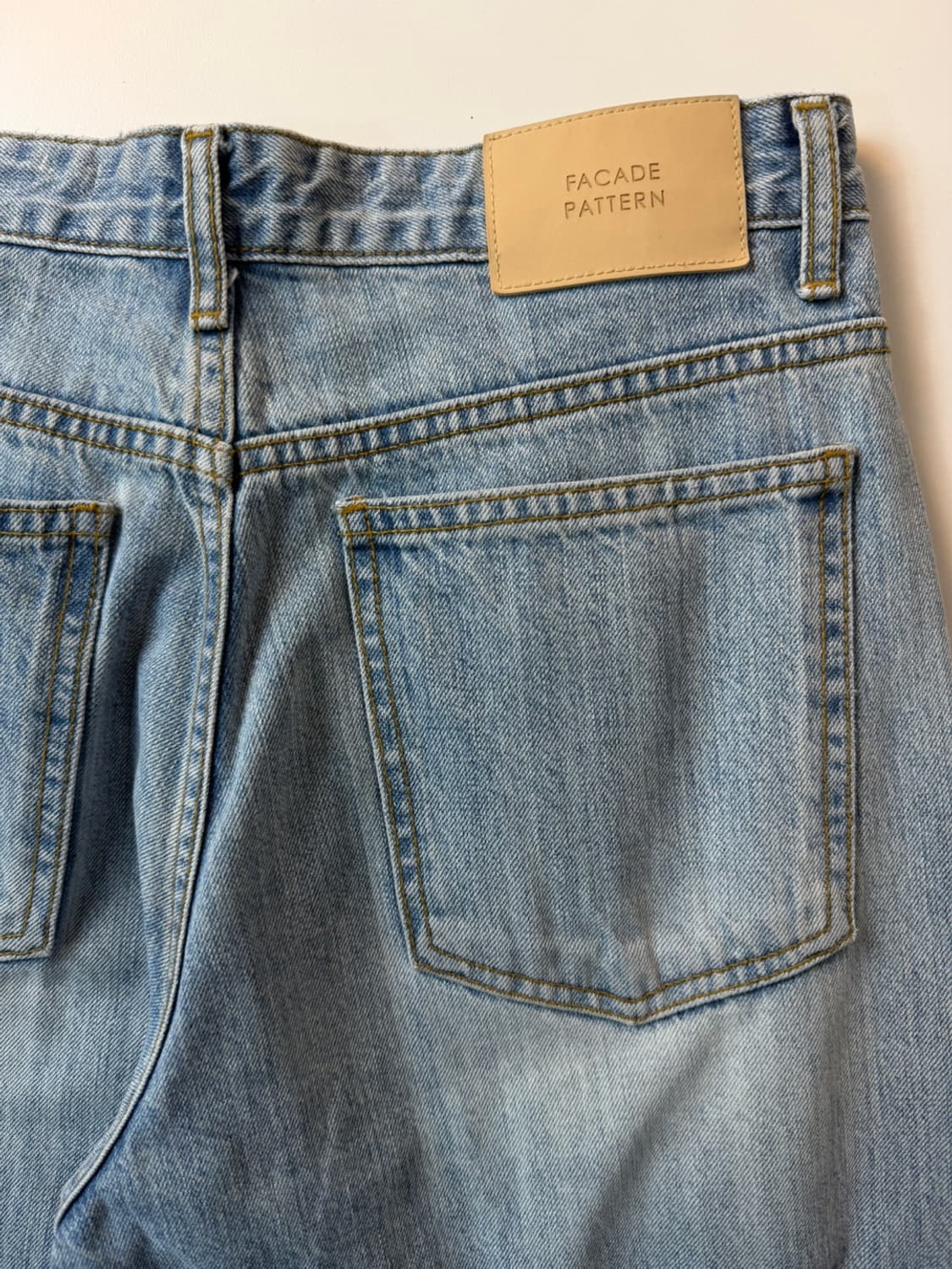 파사드 패턴 데님 팬츠  상품이미지1