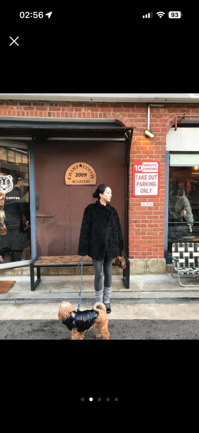 유이니 퍼자켓 블랙 상품이미지2