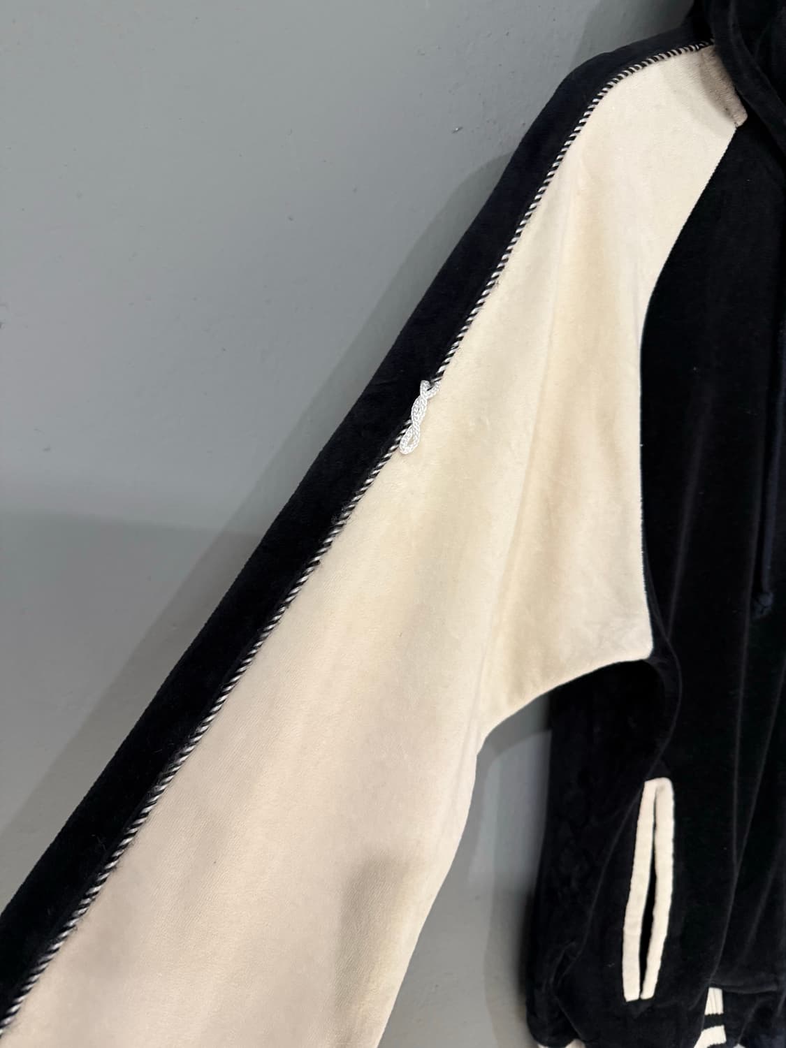 raglan 2-way velvet hood zip-up 상품이미지7