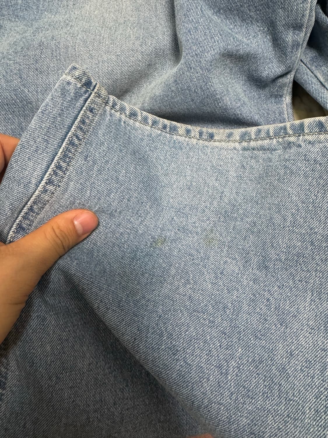 SATUR 세터 비날레스 레트로 워시드 데님 뉴트로 블루 청바지 상품이미지5