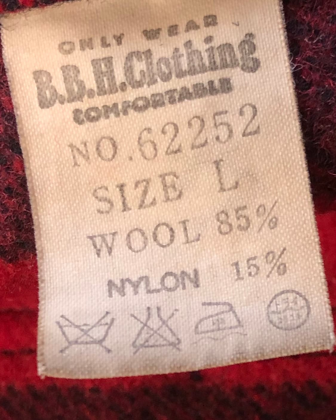 B.B.H LABEL 버팔로 레드 체크 울 헌팅 자켓 상품이미지5
