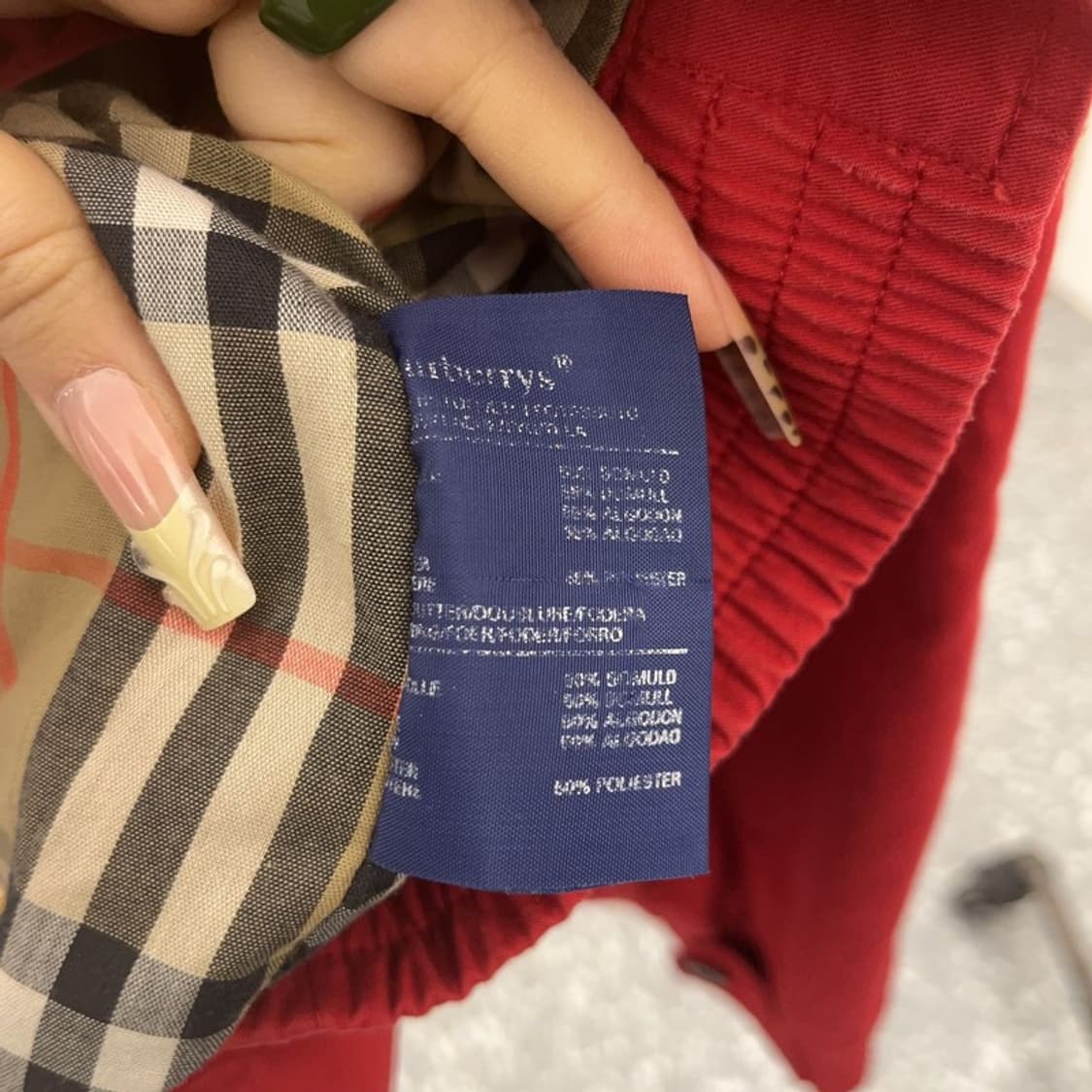 버버리 빈티지 유니크 월계수 자수패치 블루종 자켓 100 C08058 상품이미지6