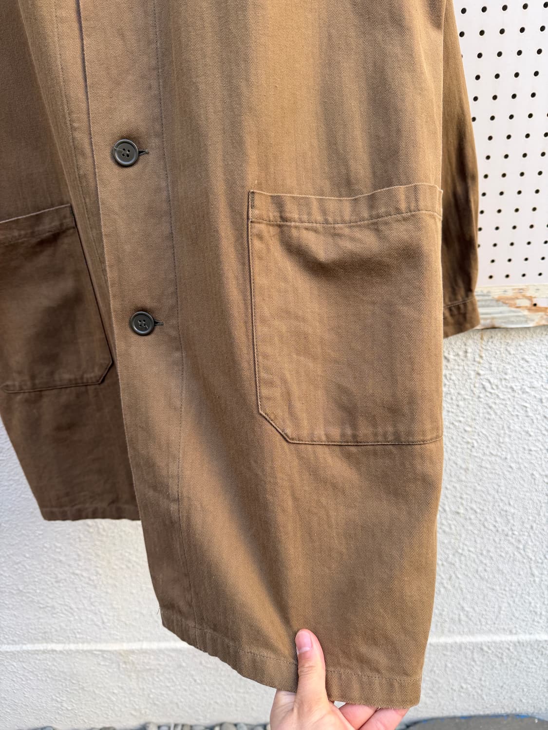 OLD EURO HBT WORK SHOP COAT 헤링본 워크코트 상품이미지7