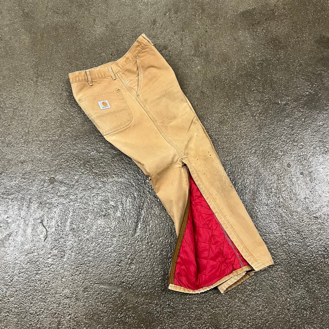 90s Carhartt 퀼팅 카펜터 팬츠 (35“) 상품이미지6