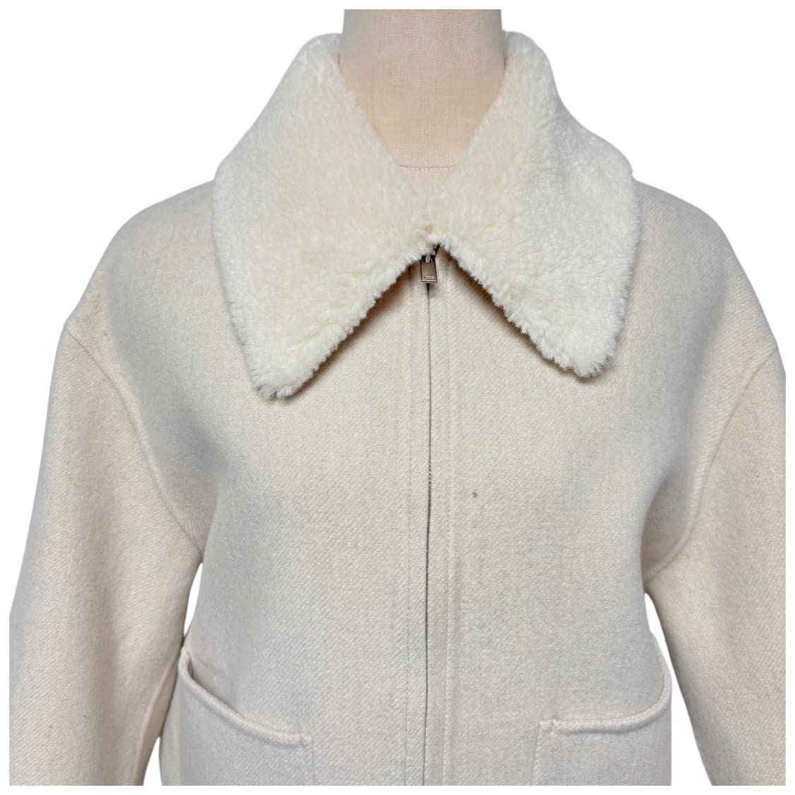 3735 온앤온 양모 아이보리 카라 자켓 상품이미지2