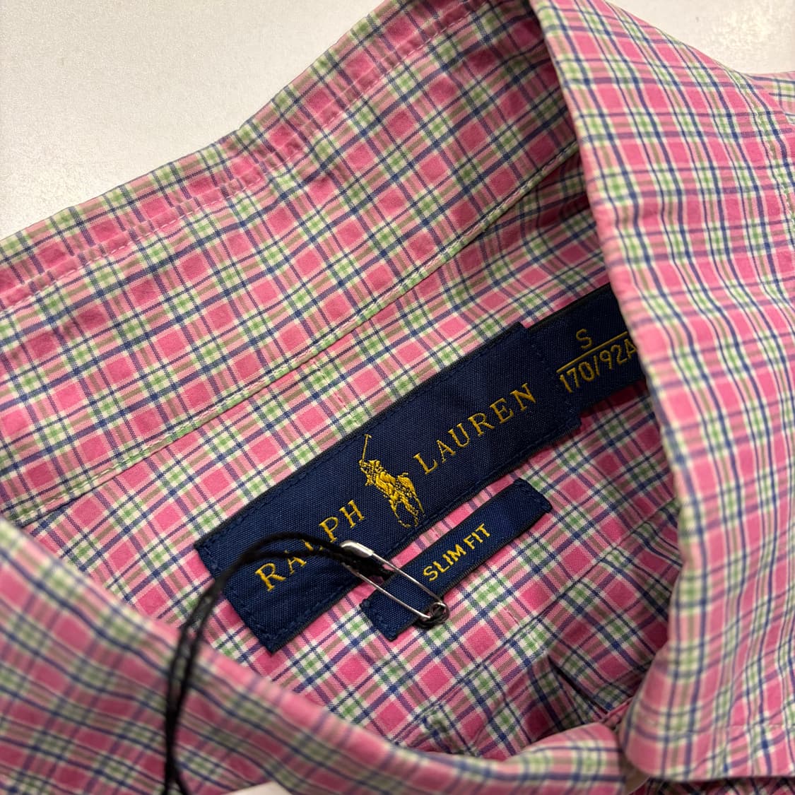 [S] 폴로 랄프로렌 핑크 체크 셔츠 C254 상품이미지6