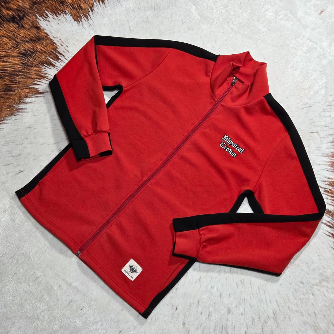 빈티지 레드 블랙 Y2K 펑크 져지 상품이미지1