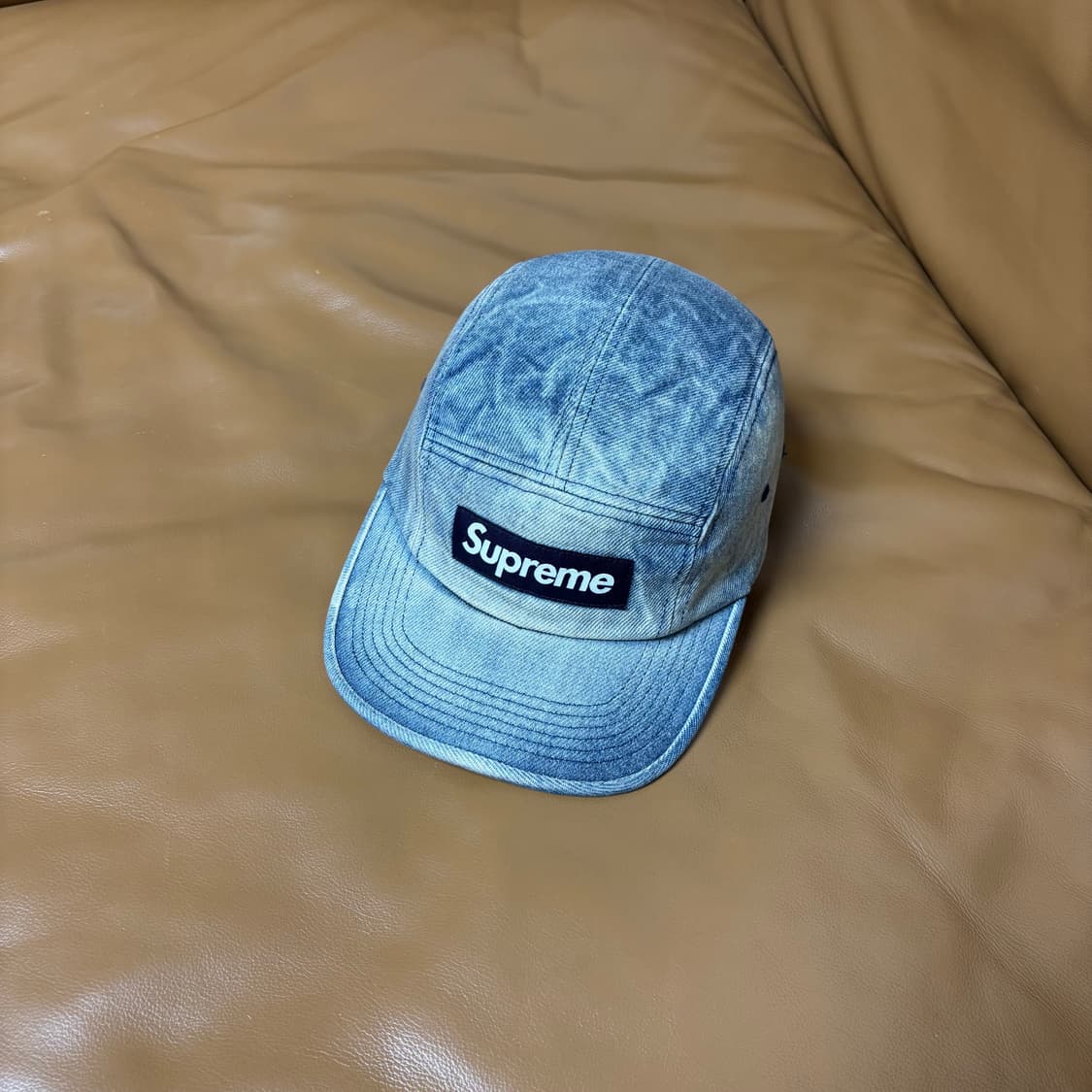 Supreme 슈프림 24ss 워시드 더티 인디고 데님 캠프캡 모자 상품이미지1