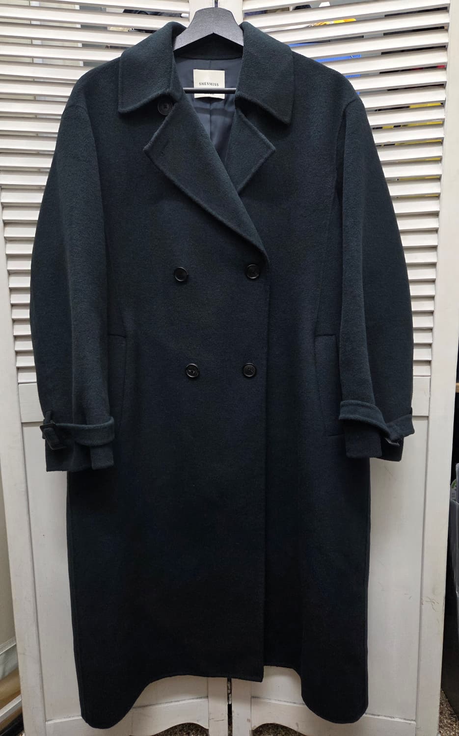 쉬즈미스 울캐시미어 더블 롱코트 상품이미지1