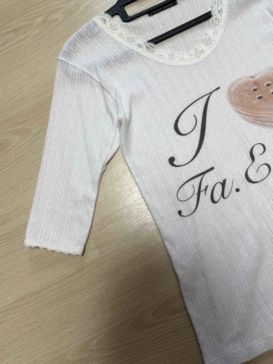 샵 페어리 fa.er.ie lace T-shirt (ivory) 상품이미지5