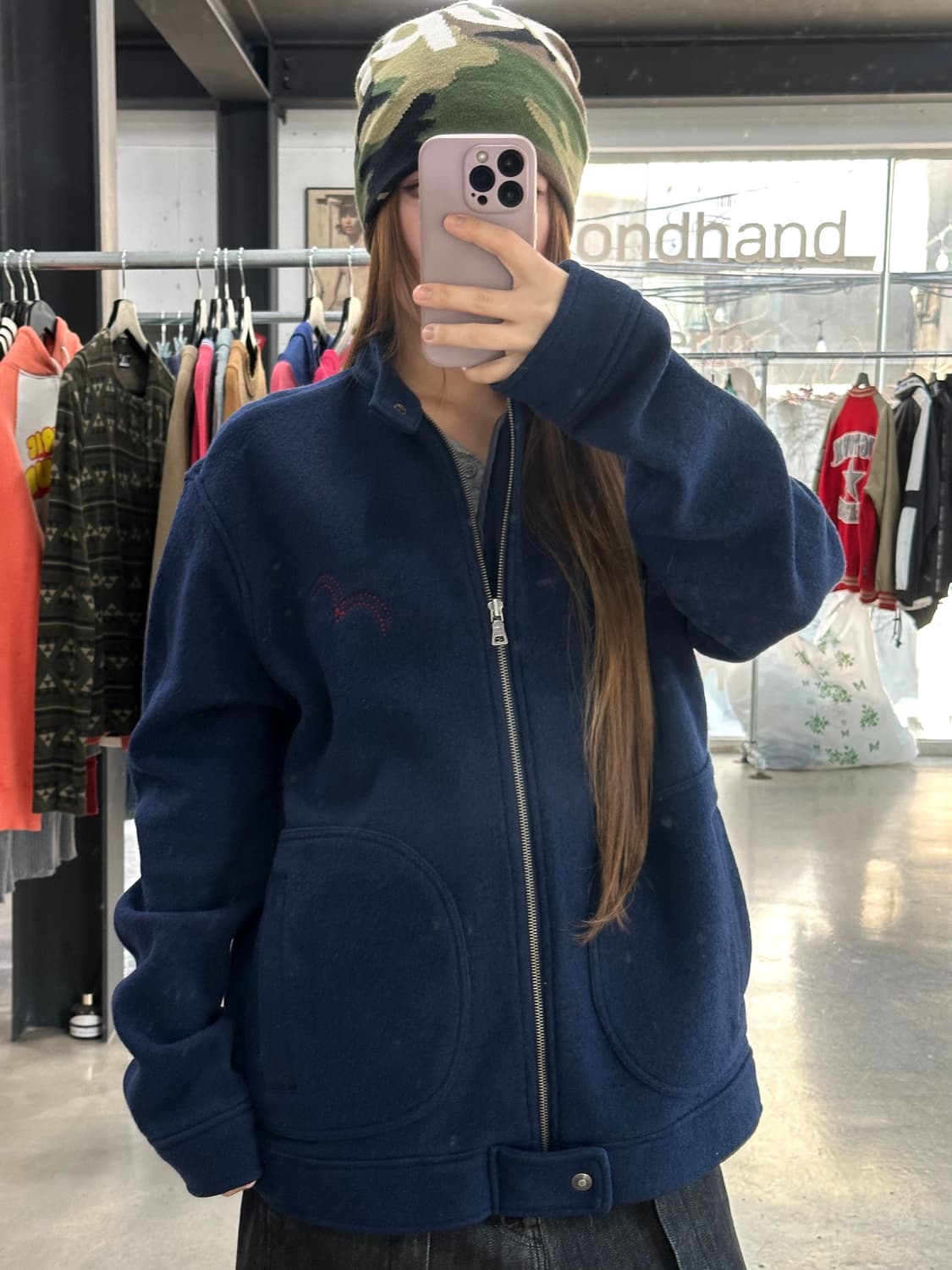 리바이스 00s 넥버튼 울 헤링턴 자켓 상품이미지2