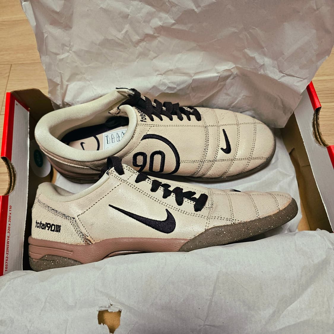 275 새제품) 나이키 토탈 90 3 SP 펄 화이트 앤 검 체감 270 상품이미지4