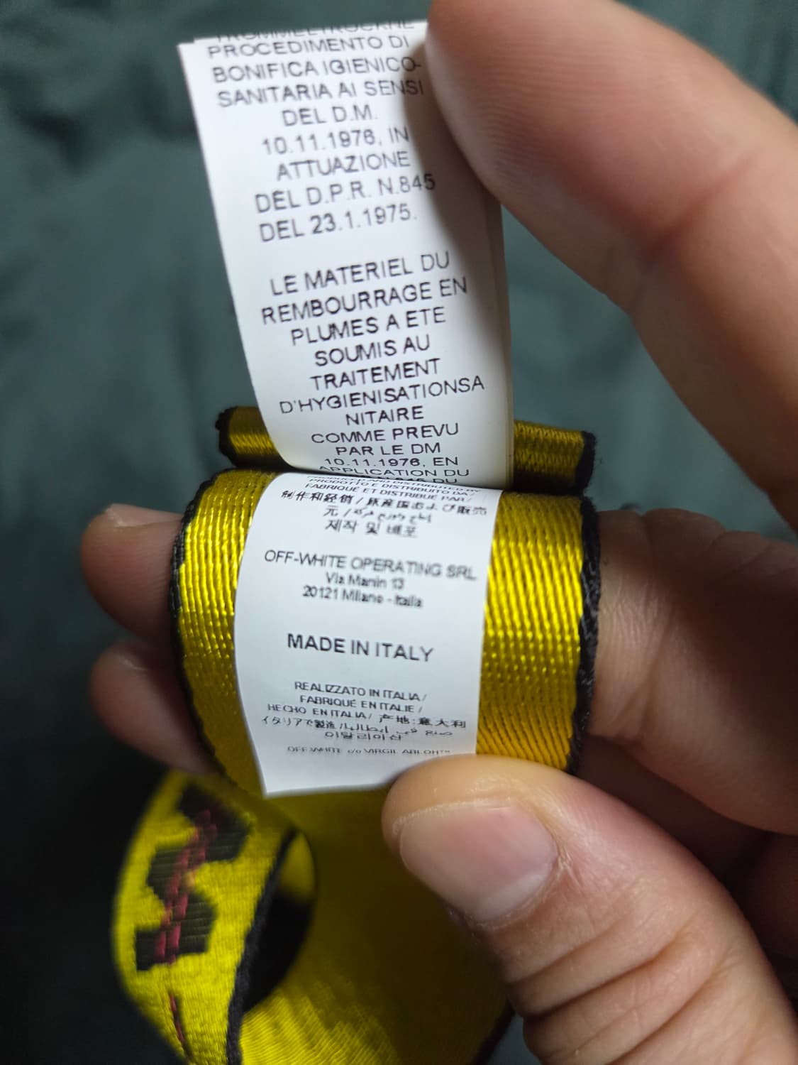 [F] 오프화이트 인더스트리얼 벨트 OFF WHITE 상품이미지4