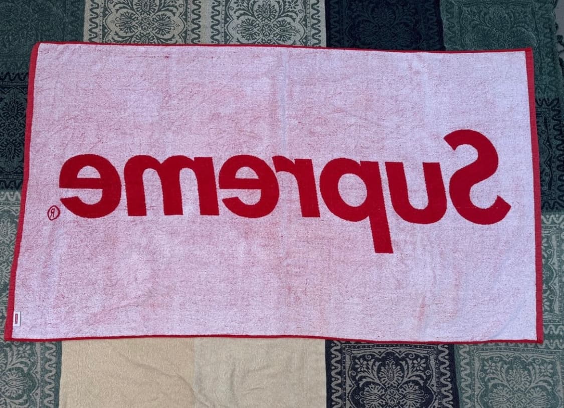 슈프림 12ss SUPREME 비치 타올 박스로고 타월 인테리어 패브릭 상품이미지8