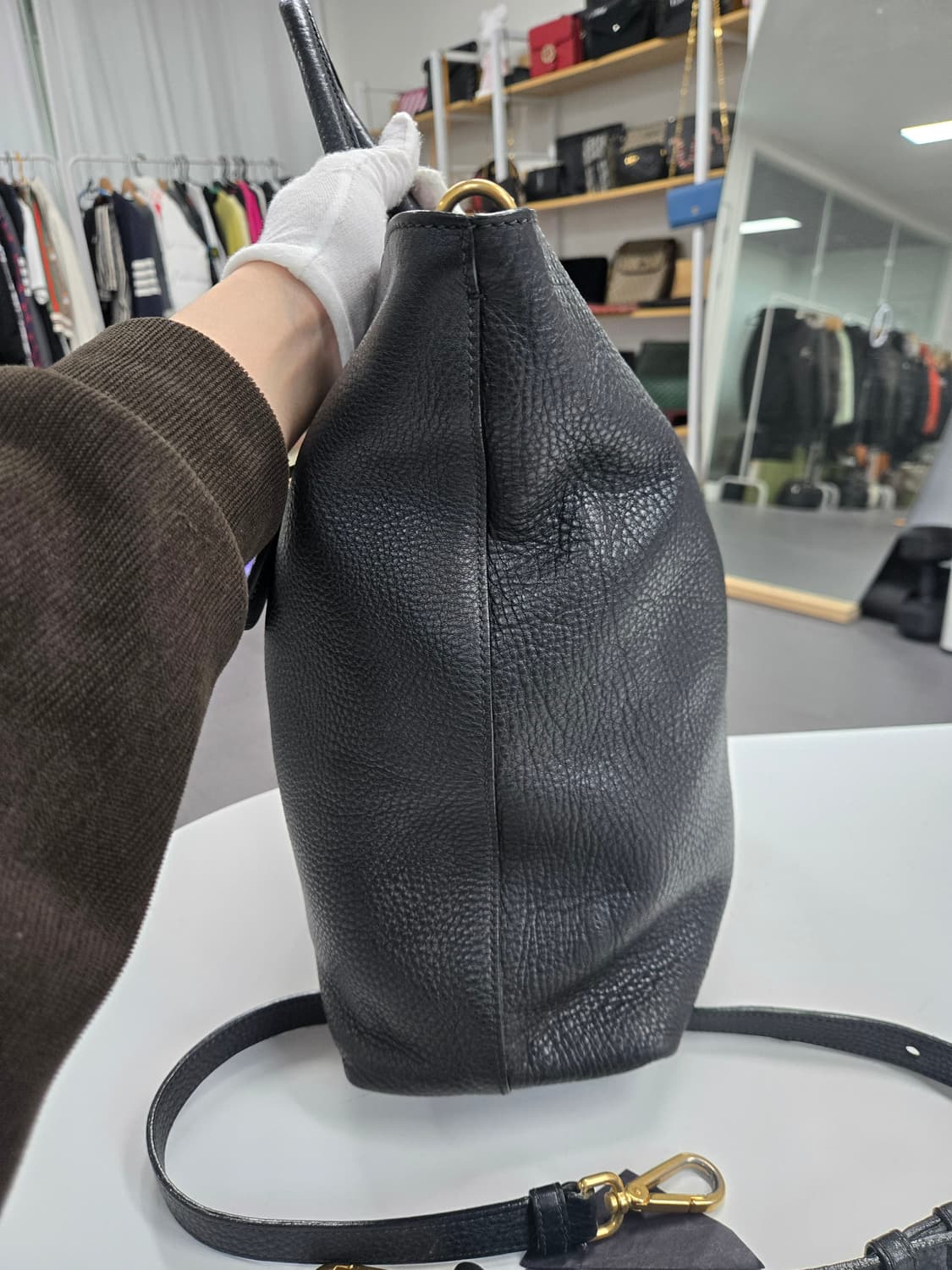 [50%세일] 프라다 가죽 토트 숄더백 상품이미지5