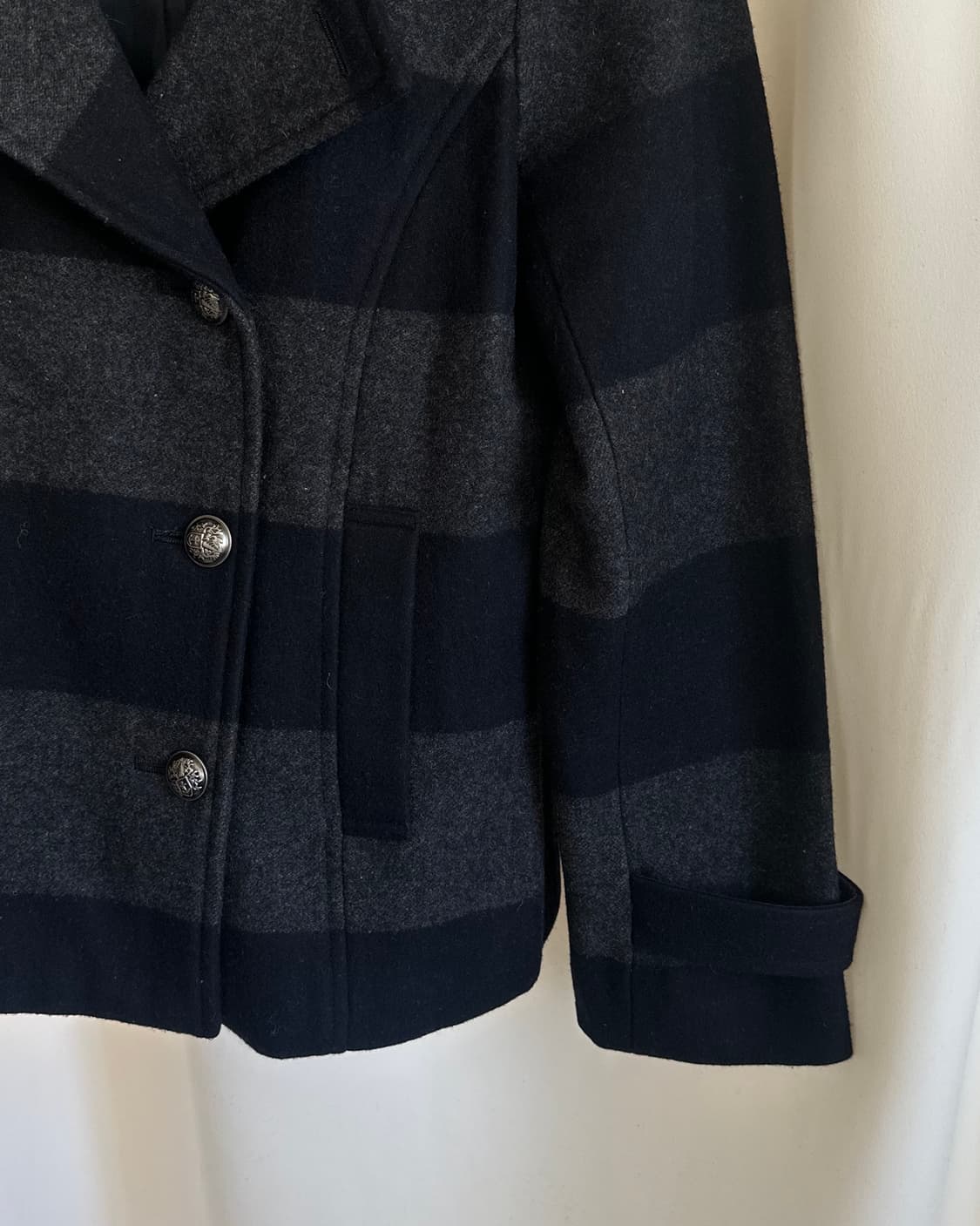 [NATURAL BEAUTY BASIC] stripe peacoat  상품이미지3