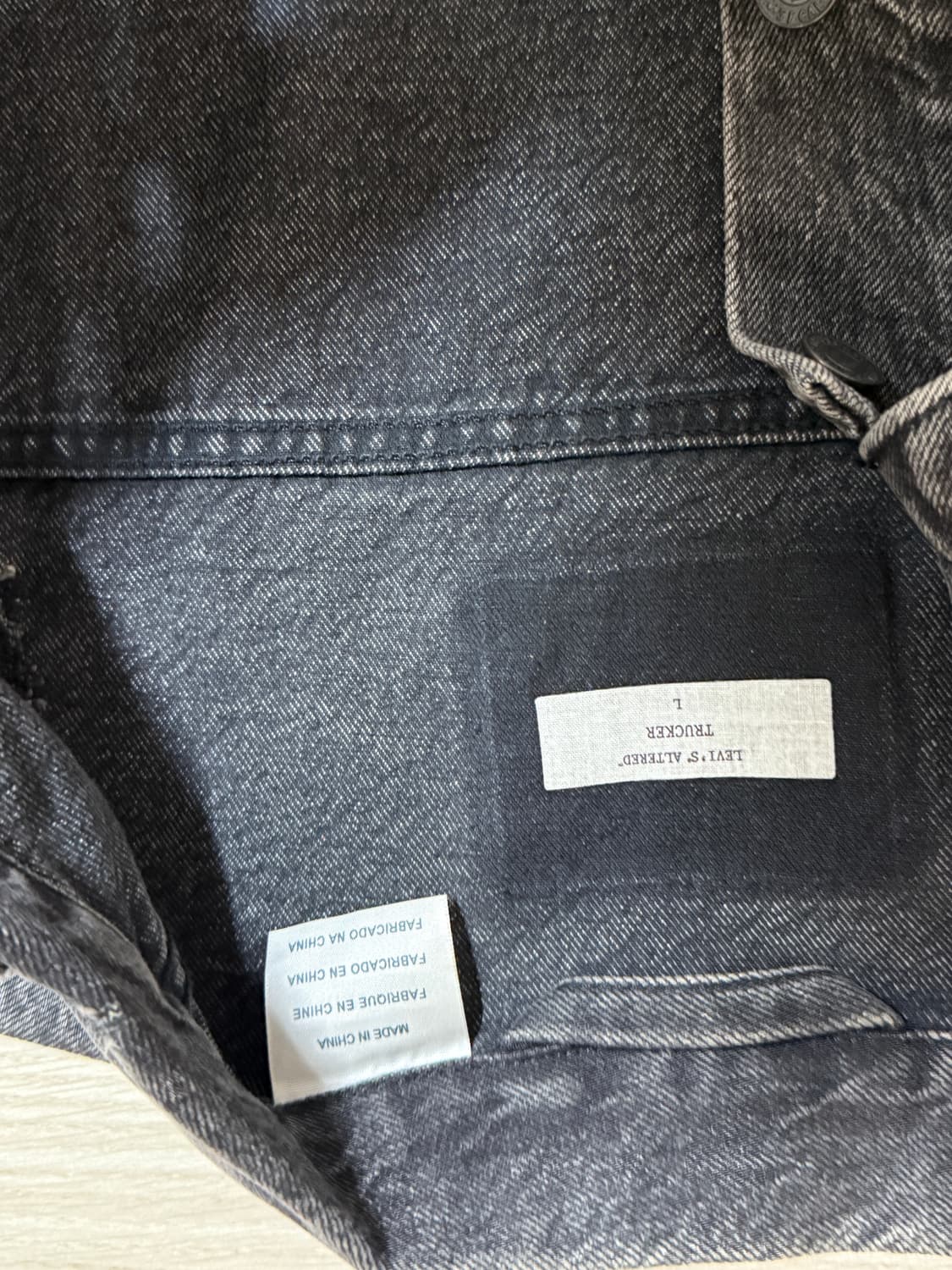 리바이스 알터드 트러커 송민호 흑청자켓 상품이미지2