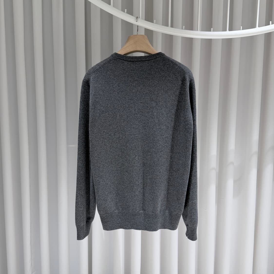 (A+/50) / 로로피아나 베이비 캐시미어 크루넥 니트 그레이 상품이미지6