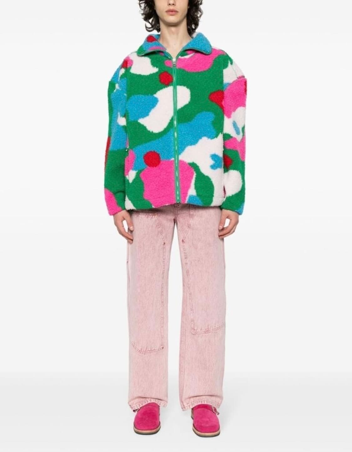 @새상품@ JW앤더슨 오버사이즈 플리스 자켓 멀티컬러 상품이미지5