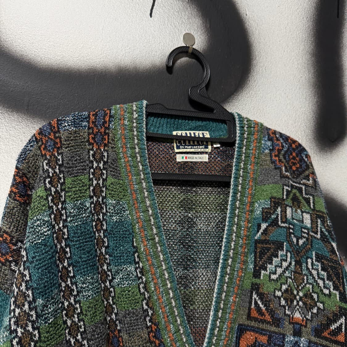COLLEGE by Marcazzani 이탈리아 에스닉 패턴 가디건 상품이미지3