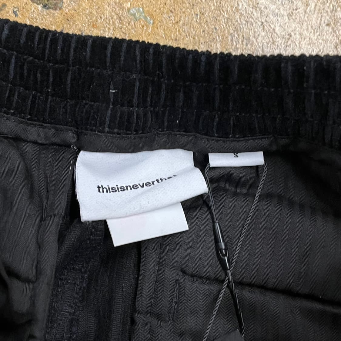[정품/S] 디스이즈네버댓 블랙 코듀로이 팬츠 b15 상품이미지4