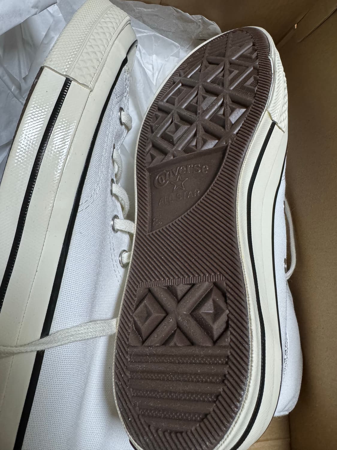 컨버스 척테일러 하이 화이트 270 상품이미지3