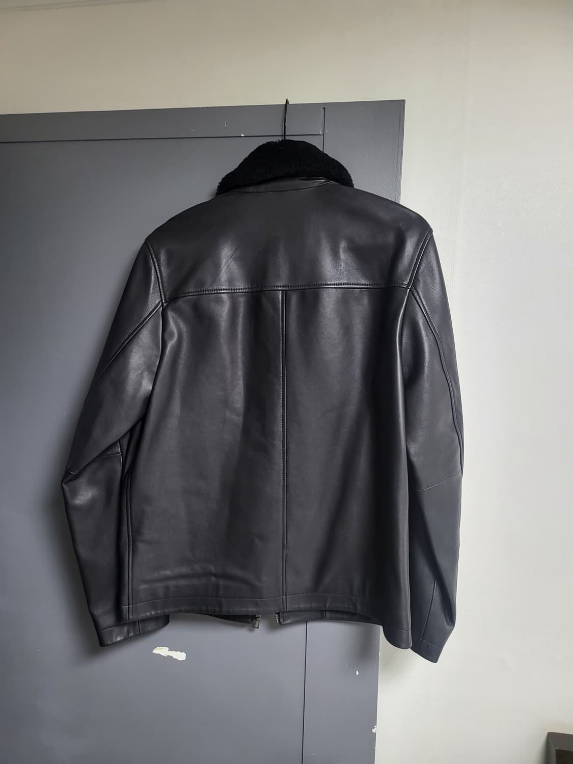 *새상품* 띠어리 시어링 카라 양가죽자켓 상품이미지4