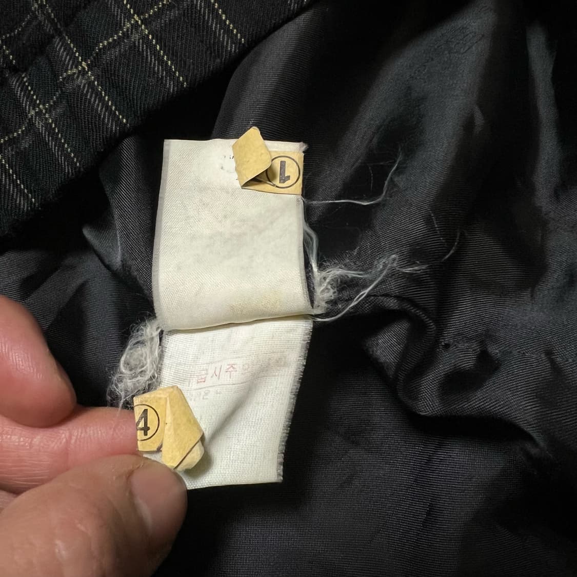 발렌시아가 체크 블루종 자켓 상품이미지5