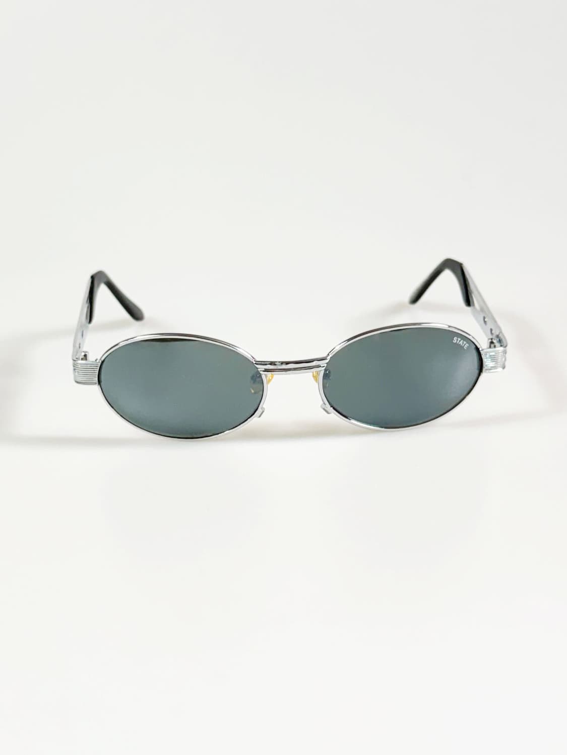 90s STATE 실버 메탈 슬림 오벌 프레임 빈티지 선글라스 상품이미지2