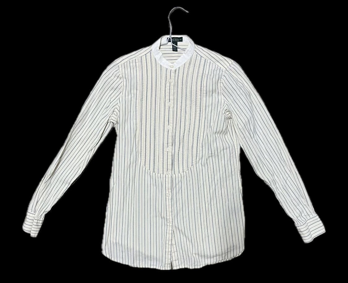 로렌 랄프 로렌 스트라이프 밴드칼라 셔츠 상품이미지1