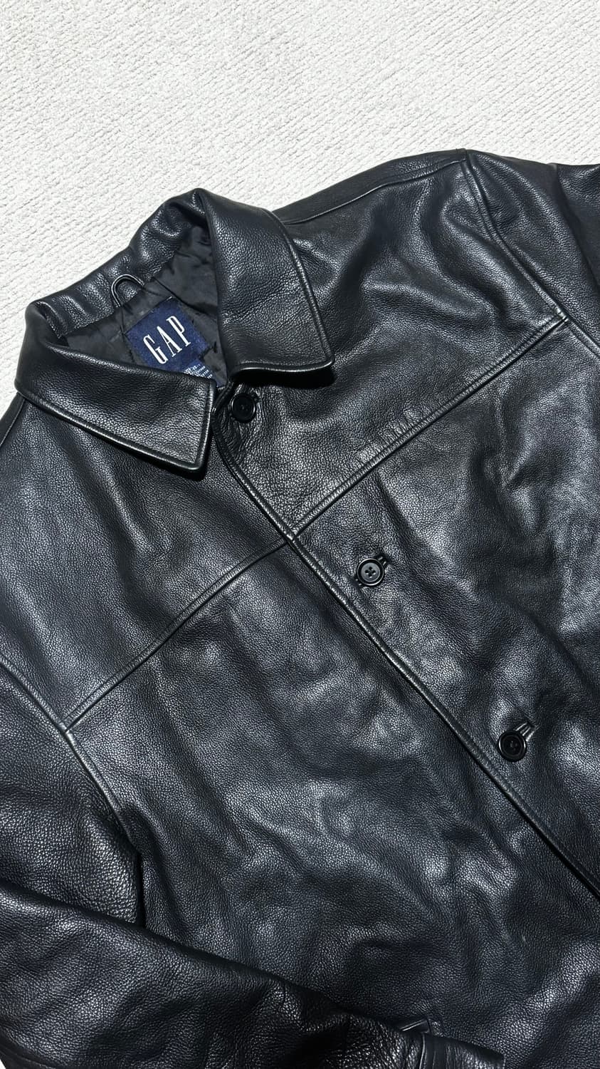 90s 올드 갭 카우레더 카코트 XL 상품이미지3