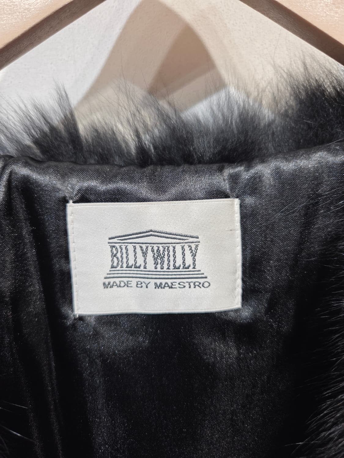 BILLYWILLY 블랙 퍼 베스트 조끼_S 상품이미지6