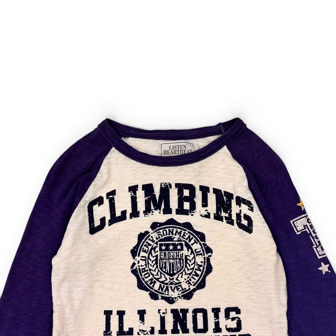 Plum Color Block Raglan T-Shirt 상품이미지3