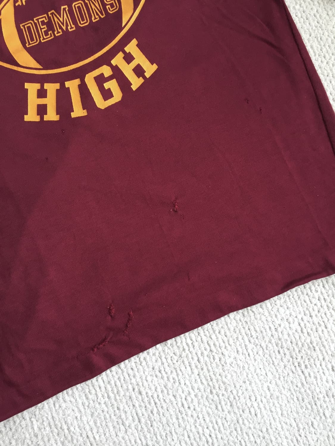 70‘s artex 풋볼 티셔츠 마룬 상품이미지4