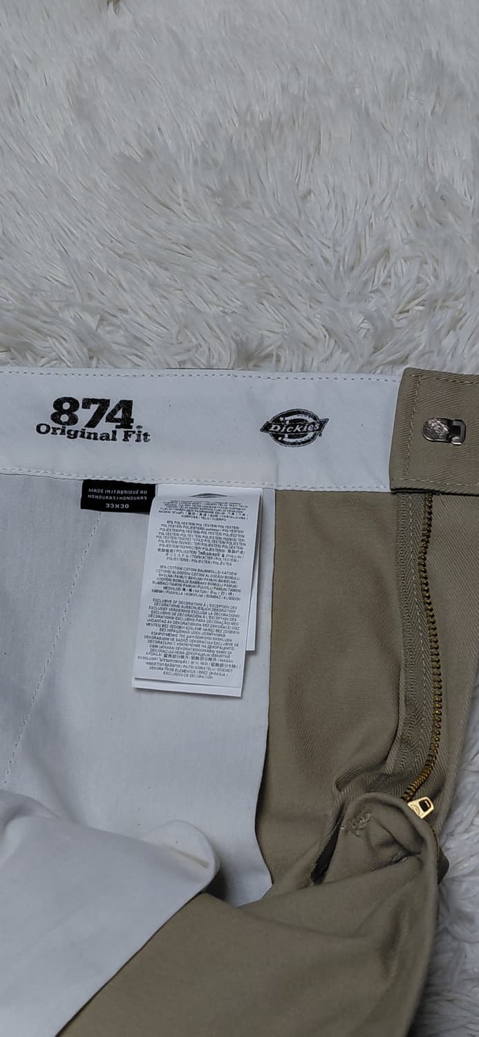 디키즈 874 오리지날fit 33x30 베이지 (택비포함) 상품이미지6